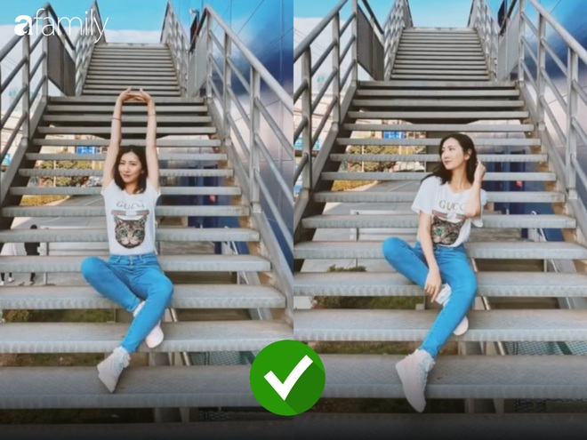 Mặc đẹp nhưng tạo dáng hỏng thì cũng vứt, bạn sẽ cần đến bộ bí kíp pose chân dài ảo diệu với background cầu thang - Ảnh 2.