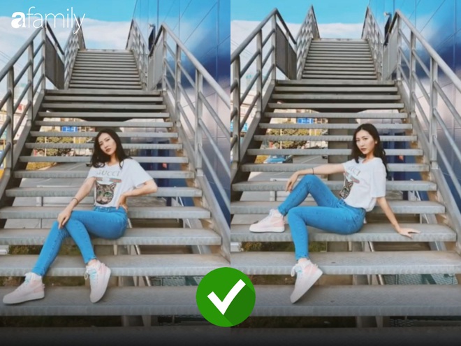 Mặc đẹp nhưng tạo dáng hỏng thì cũng vứt, bạn sẽ cần đến bộ bí kíp pose chân dài ảo diệu với background cầu thang - Ảnh 5.