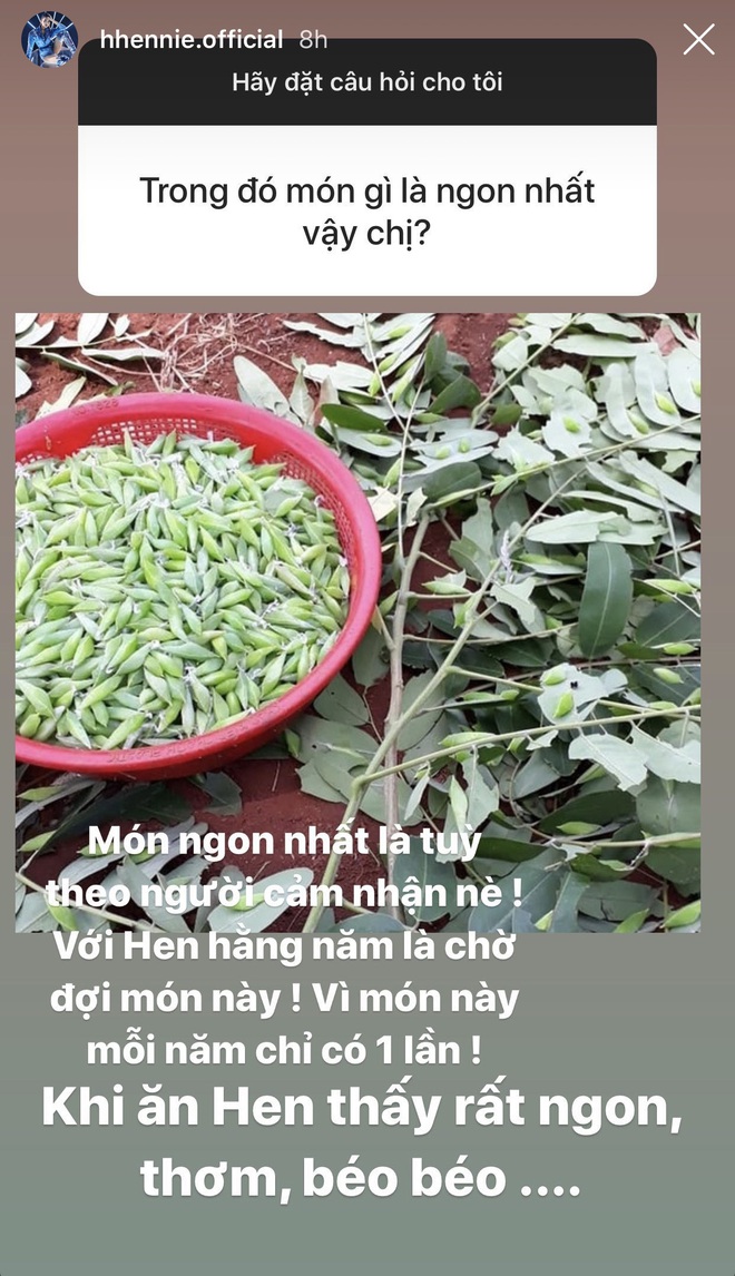 Được fan hỏi m&oacute;n g&igrave; ở qu&ecirc; nh&agrave; ngon nhất, HHen Ni&ecirc; chỉ đưa một tấm ảnh nhưng nhiều người cũng phải hết hồn - Ảnh 1.