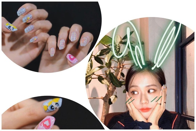 Jisoo rất chăm làm mấy kiểu nail nhí nhảnh dễ thương vô đối, càng nhìn càng thấy cưng xỉu - Ảnh 4.