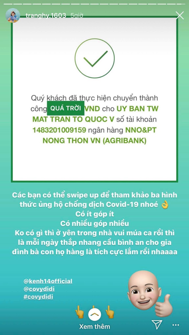 Cộng đồng mạng rần rần ủng hộ quỹ phòng chống dịch Covid-19: Có ít góp ít, có nhiều gửi nhiều cùng nhau đẩy lùi Cô Vy - Ảnh 4.