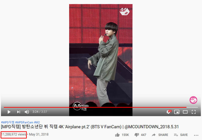 Không phải Jimin hay Jungkook, “mỹ nam đẹp trai nhất thế giới” mới là người dẫn đầu top 100 fancam được xem nhiều nhất mọi thời đại - Ảnh 10.