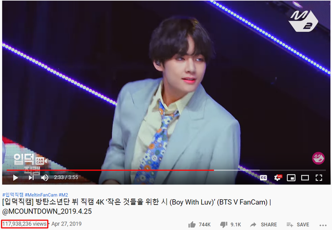 Không phải Jimin hay Jungkook, “mỹ nam đẹp trai nhất thế giới” mới là người dẫn đầu top 100 fancam được xem nhiều nhất mọi thời đại - Ảnh 2.