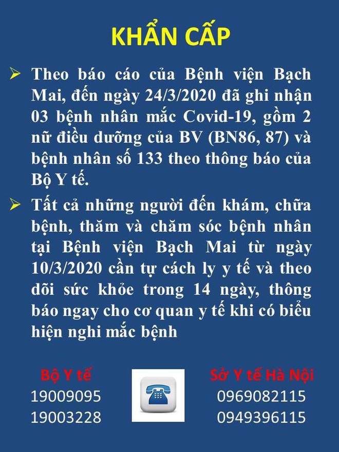 Yêu cầu gần 1.600 người đến Bệnh viện Bạch Mai khám chữa bệnh trong 10 ngày tự cách ly - Ảnh 1.