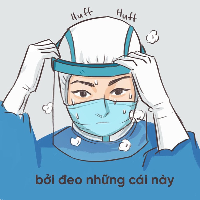 Bộ tranh gây xúc động về các bác sĩ chống dịch: Bạn ở nhà với gia đình bạn, để chúng tôi sớm được về với gia đình chúng tôi - Ảnh 11.