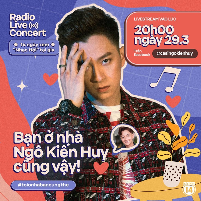 Th&aacute;i Y Ng&ocirc; Kiến Huy đ&atilde; được truyền tới Radio Live Concert, xem đi chờ chi kẻo bỏ lỡ một buổi tối Chủ Nhật mặn m&agrave; c&ugrave;ng ch&agrave;ng Bắp! - Ảnh 1.