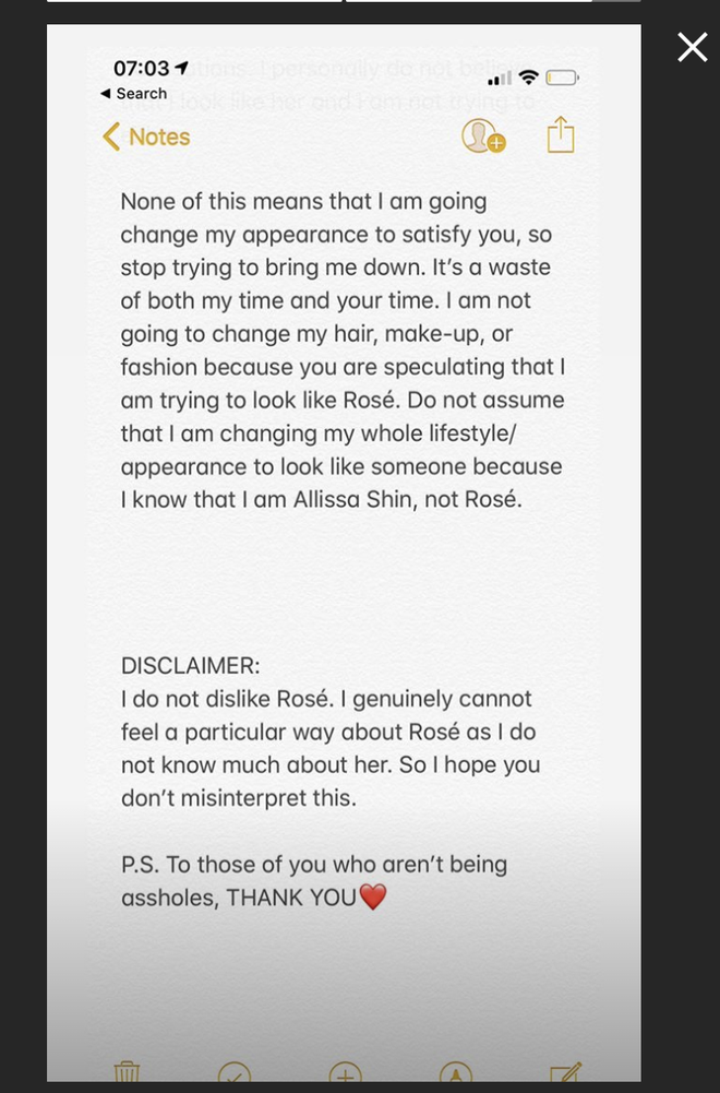 T&igrave;m ra hot Instagrammer giống Ros&eacute; (BLACKPINK) như chị em sinh đ&ocirc;i, ai ngờ phải viết t&acirc;m thư v&igrave; bị n&eacute;m đ&aacute; tơi bời - Ảnh 8.
