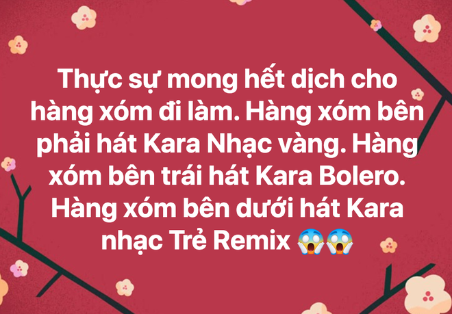 Khóc nghẹn với hàng xóm mùa dịch, cứ nhằm đúng ngọ hoặc đêm khuya là cho dàn karaoke hoạt động hết công suất - Ảnh 1.