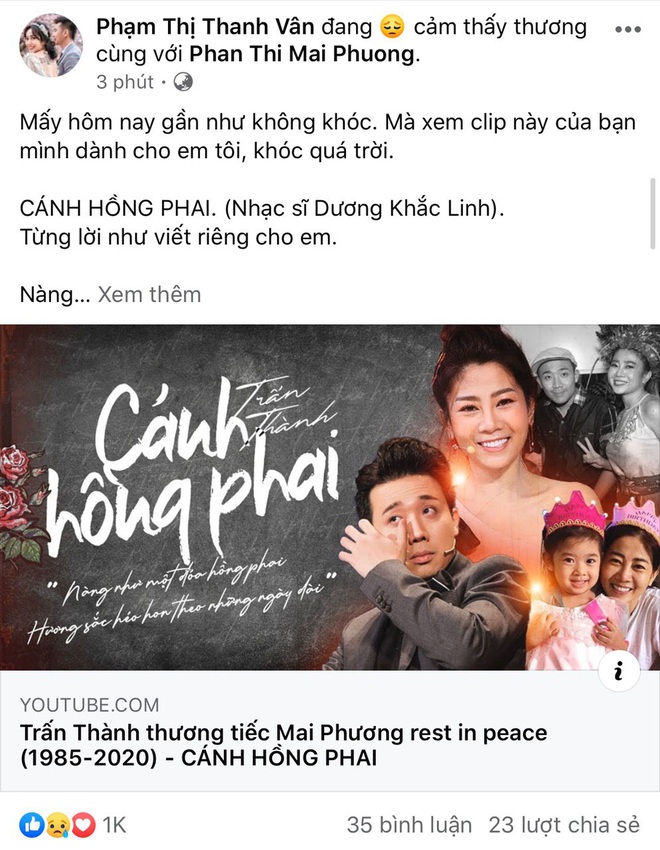 3 ngày mạnh mẽ không rơi nước mắt để lo tươm tất tiễn đưa Mai Phương, Ốc Thanh Vân nay lại bật khóc vì 1 clip - Ảnh 2.