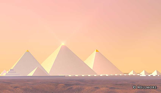 Hình ảnh được cho là diện mạo gốc của kim tự tháp Ai Cập khi vừa xây xong, hoá ra lại có màu trắng lấp lánh như kim cương? - Ảnh 4.