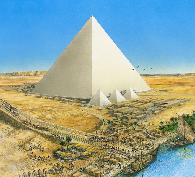 Hình ảnh được cho là diện mạo gốc của kim tự tháp Ai Cập khi vừa xây xong, hoá ra lại có màu trắng lấp lánh như kim cương? - Ảnh 5.