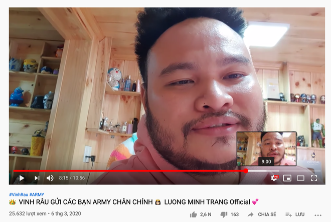 Vinh Râu làm vlog trần tình lùm xùm: Không muốn kéo fame nhờ BTS, nếu muốn thì sẽ kiếm fame của Sơn Tùng - Ảnh 2.