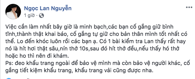 Dàn sao Việt trấn an công chúng khi Việt Nam xuất hiện ca nhiễm Covid-19 thứ 17: Trấn Thành và Thu Trang đáng chú ý nhất! - Ảnh 7.