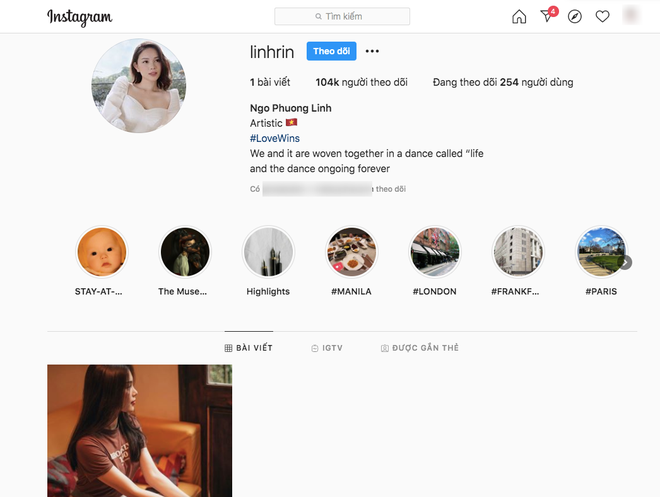 Linh Rin cho bốc hơi toàn bộ hình ảnh trên instagram bao gồm cả Phillip Nguyễn, chuyện gì đây? - Ảnh 2.