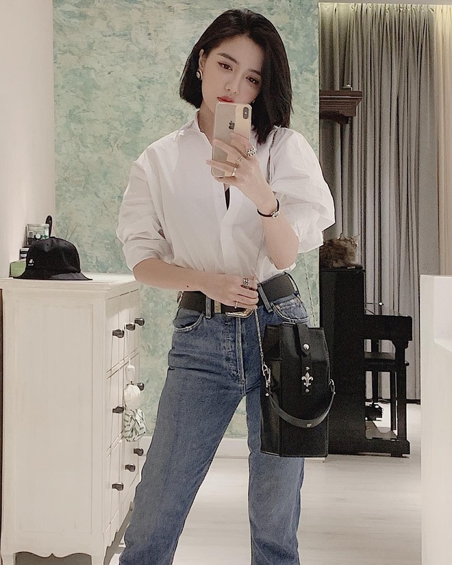 Thước đo thần thái mỹ nhân Vbiz là combo áo trắng quần jeans: Hà Tăng sang chảnh, Ngọc Trinh dáng nuột nhưng đến Minh Hằng mới bất ngờ - Ảnh 9.