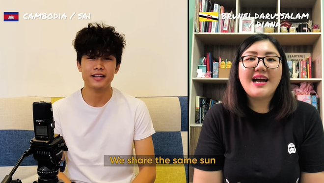 Vlogger Chan La Cà hoà giọng cùng bạn bè các nước trong khối ASEAN, tạo nên một ca khúc tuyên truyền chống dịch không thể cute hơn! - Ảnh 8.