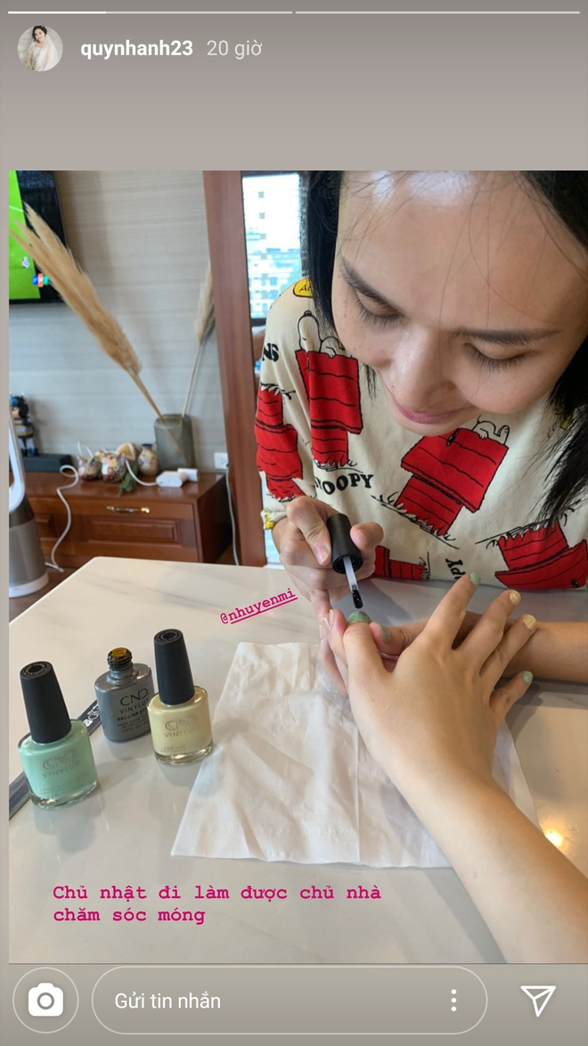 Tin tưởng giao bàn tay xinh cho chị gái làm nail, bà xã Duy Mạnh nhận về cái kết đầy nham nhở - Ảnh 1.