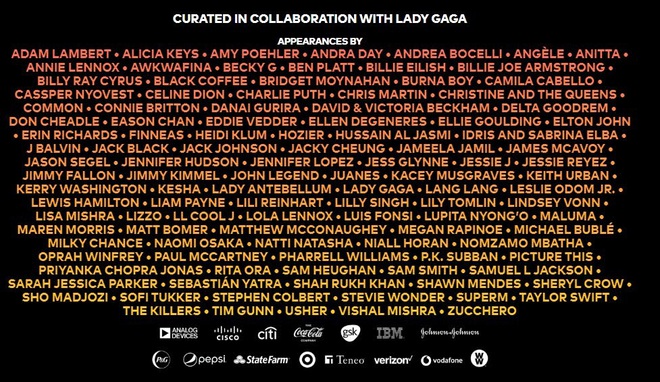 Không phải BTS, đây mới là nhóm nhạc Kpop duy nhất cùng Lady Gaga, Taylor Swift, David Beckham tham gia sự kiện lịch sử chống dịch Covid-19 - Ảnh 1.