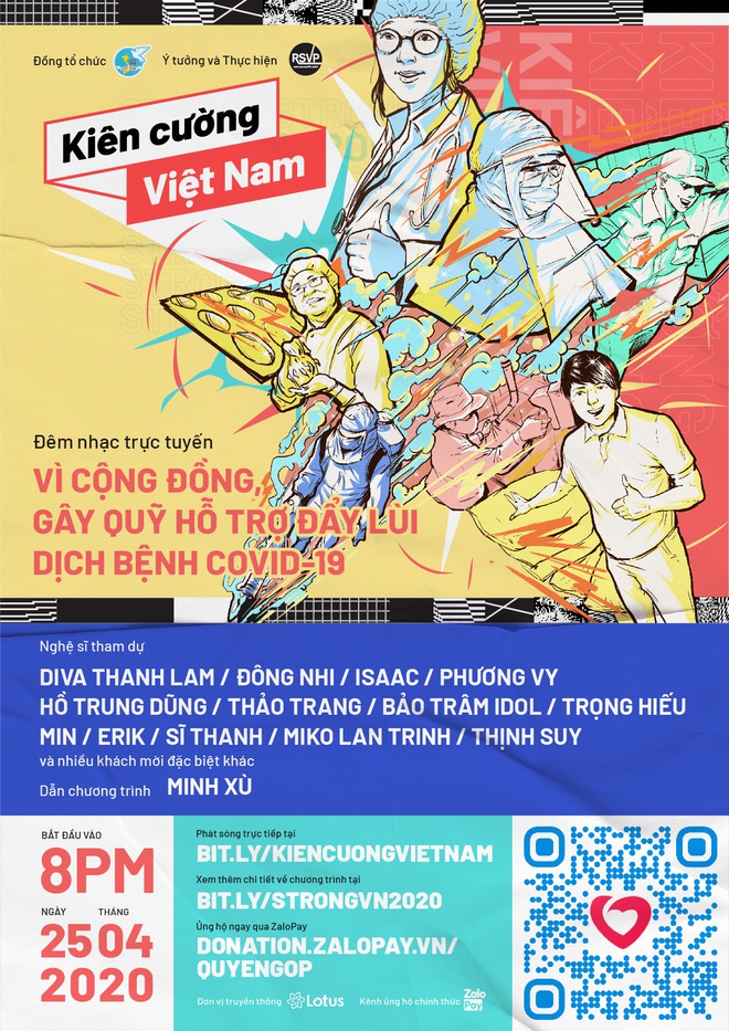 “Kiên cường Việt Nam-Stay strong Vietnam” - Đêm nhạc trực tuyến gây quỹ đẩy lùi đại dịch Covid-19 - Ảnh 1.