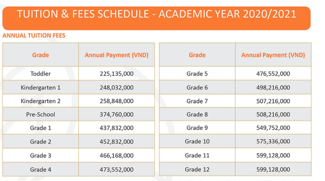 Shock với mức học phí của các trường Quốc tế tại TP.HCM, có nơi lên đến gần 800 triệu/năm - Ảnh 6.