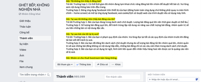 Góc phát hiện: Thì ra trên Facebook có cực nhiều hội “ghét bếp - không nghiện nhà”, group nào cũng sở hữu lượng thành viên đông khủng khiếp - Ảnh 1.