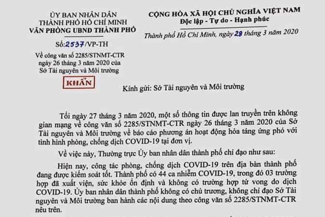 Vụ văn bản hỏa táng: Kỷ luật Phó Giám đốc Sở Tài nguyên và Môi trường - Ảnh 1.