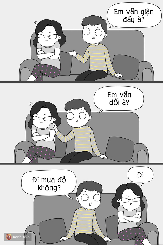 Bộ tranh: C&aacute;i hội y&ecirc;u nhau ấy m&agrave;, cực ngớ ngẩn nhưng cũng bao dễ thương - Ảnh 1.