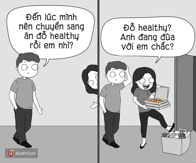 Bộ tranh: C&aacute;i hội y&ecirc;u nhau ấy m&agrave;, cực ngớ ngẩn nhưng cũng bao dễ thương - Ảnh 9.