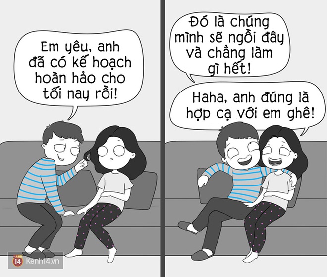 Bộ tranh: C&aacute;i hội y&ecirc;u nhau ấy m&agrave;, cực ngớ ngẩn nhưng cũng bao dễ thương - Ảnh 15.