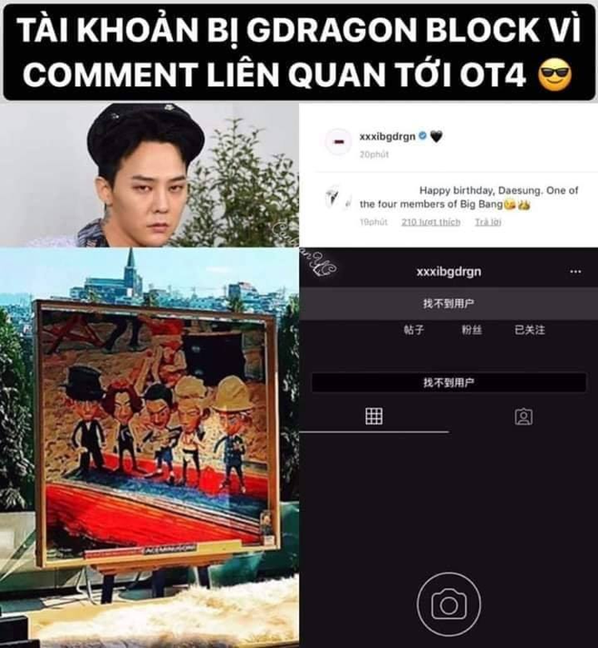 G-Dragon ngầm khẳng định BIGBANG vẫn đủ 5 th&agrave;nh vi&ecirc;n chỉ bằng 1 h&agrave;nh động tr&ecirc;n Instagram, fan bồi hồi chờ ng&agrave;y nh&oacute;m comeback - Ảnh 2.