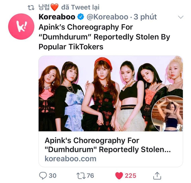 Vũ đạo tay ải tay ai của Apink bị người kh&aacute;c ngang nhi&ecirc;n nhận vơ, c&ograve;n quay clip th&aacute;ch thức v&agrave; tắt b&igrave;nh luận khi cư d&acirc;n mạng v&agrave;o hội đồng - Ảnh 6.