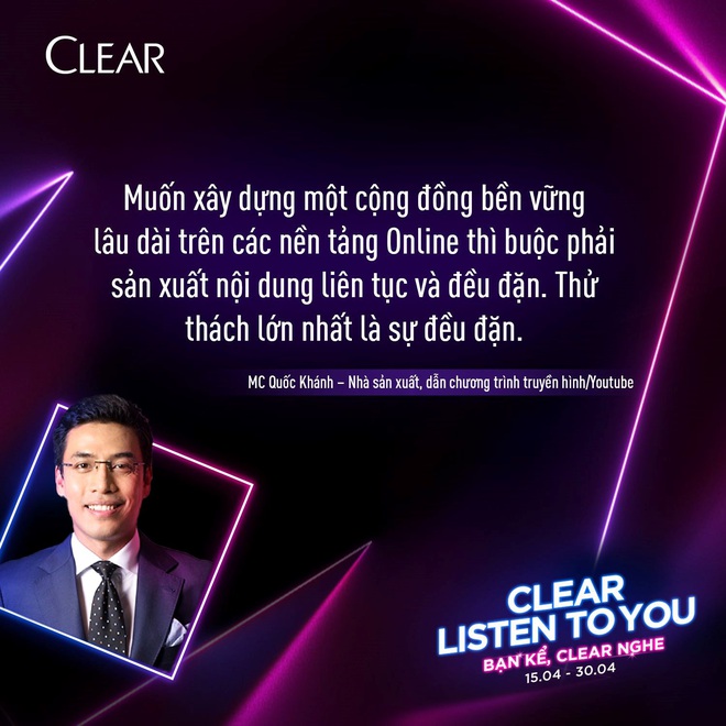 “Bạn kể, Clear nghe” – nhẹ bẫng ưu tư nhờ được trút tâm sự cùng dàn chuyên gia tư vấn xịn xò - Ảnh 5.