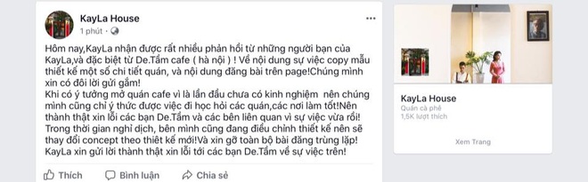 Quán cà phê nổi tiếng Hà Nội - De.TẦM tố bị đạo nhái y chang từ thiết kế không gian đến nội dung trên fanpage khiến cư dân mạng xôn xao - Ảnh 6.