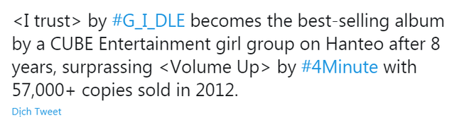 (G)I-DLE trở lại sau 24 giờ: Lượt xem YouTube ăn đứt Red Velvet, doanh số album tăng 5 lần vượt BLACKPINK và TWICE, chỉ xếp sau IZ*ONE - Ảnh 4.
