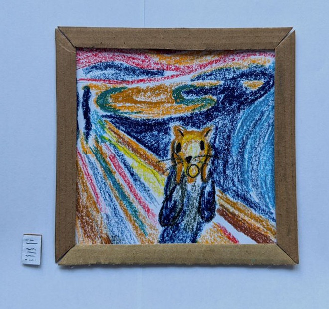 Sen có tâm nhất mùa Covid-19: thiết kế hẳn bảo tàng tranh mini cho chuột cưng, có đủ Mona Lisa, Tiếng Thét và nhiều danh tác khác - Ảnh 5.