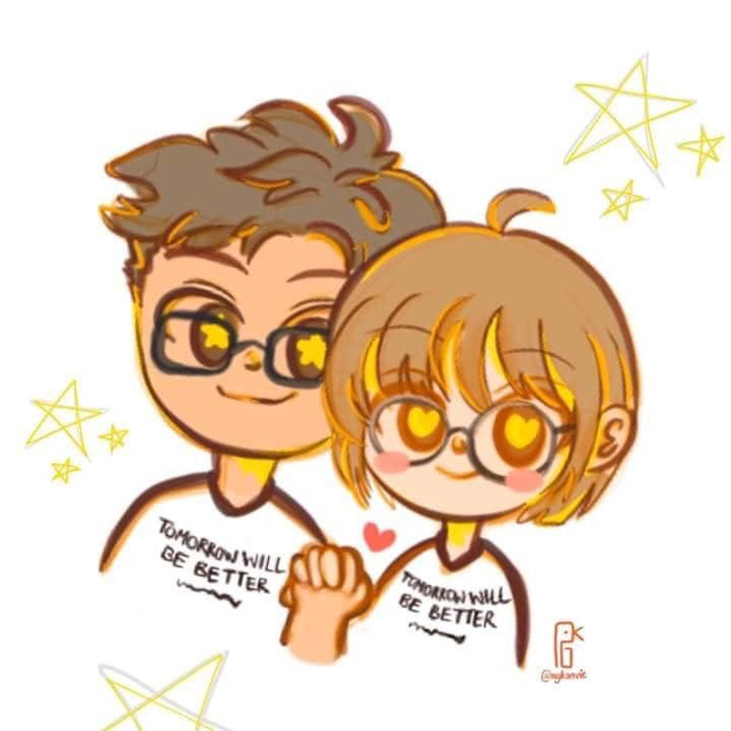 Thuyền t&igrave;nh Bomman - Minh Nghi cập bến, fan 2 nh&agrave; rầm rộ tung fanart si&ecirc;u dễ thương - Ảnh 5.