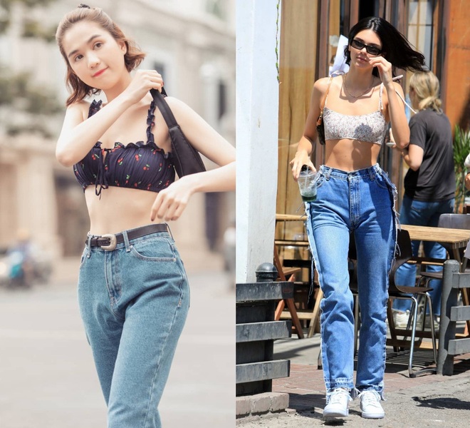 Có đến hơn 10 lần Ngọc Trinh diện crop top đọ dáng một 9 một 10 với Kendall Jenner, thực tế ai đỉnh hơn? - Ảnh 7.