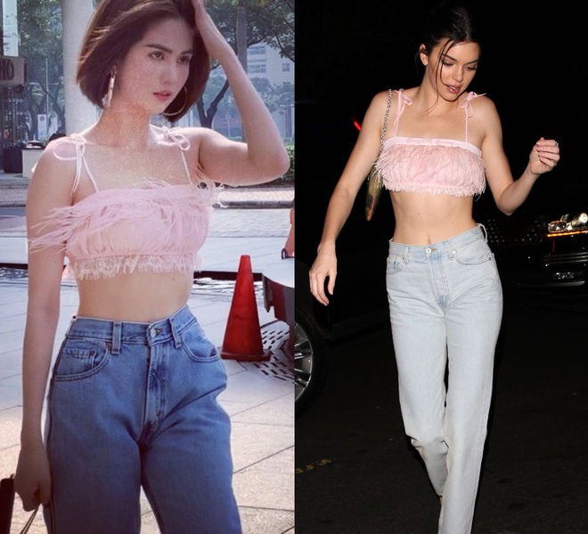 Có đến hơn 10 lần Ngọc Trinh diện crop top đọ dáng một 9 một 10 với Kendall Jenner, thực tế ai đỉnh hơn? - Ảnh 5.