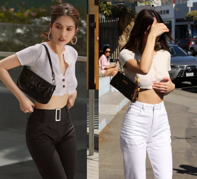 Có đến hơn 10 lần Ngọc Trinh diện crop top đọ dáng một 9 một 10 với Kendall Jenner, thực tế ai đỉnh hơn? - Ảnh 13.