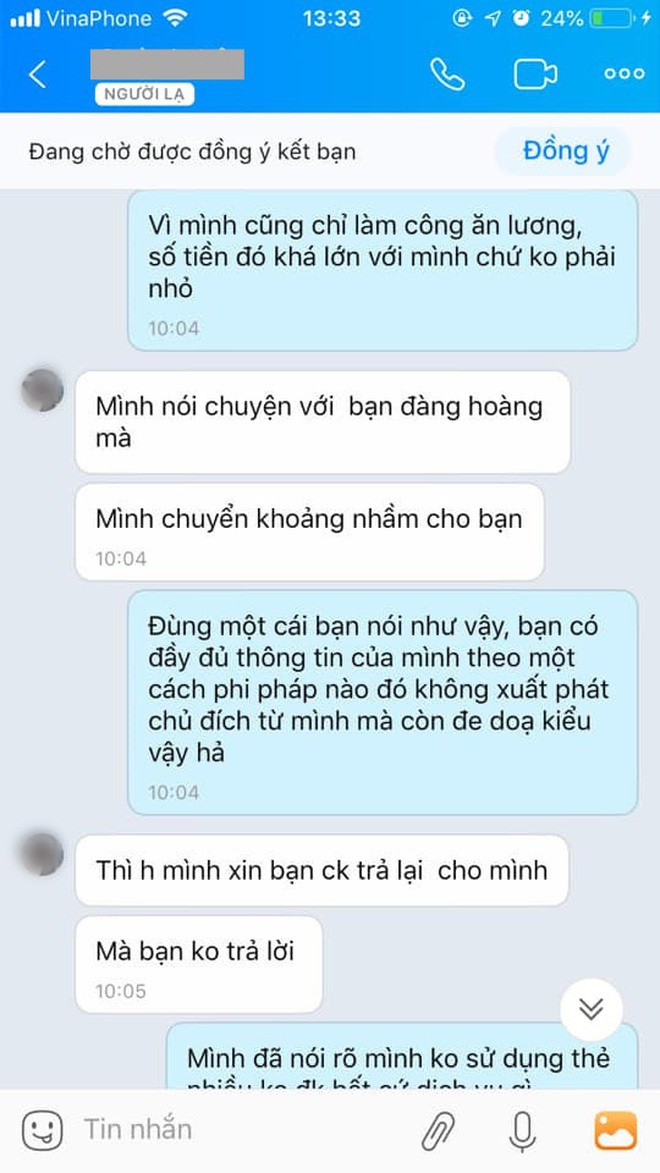 Chuyển nhầm 30 triệu qua t&#224;i khoản Vietcombank của người lạ rồi truy SĐT để nhắn tin như &amp;quot;đ&#242;i nợ&amp;quot;: Dân mạng bất b&#236;nh, ngân h&#224;ng lên tiếng - Ảnh 1.