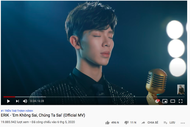 Erik kh&ocirc;ng chỉ thắng thế Đức Ph&uacute;c thời gian đạt top trending m&agrave; c&ograve;n vượt mặt người anh Hoa d&acirc;m bụt ở th&agrave;nh t&iacute;ch n&agrave;y - Ảnh 4.