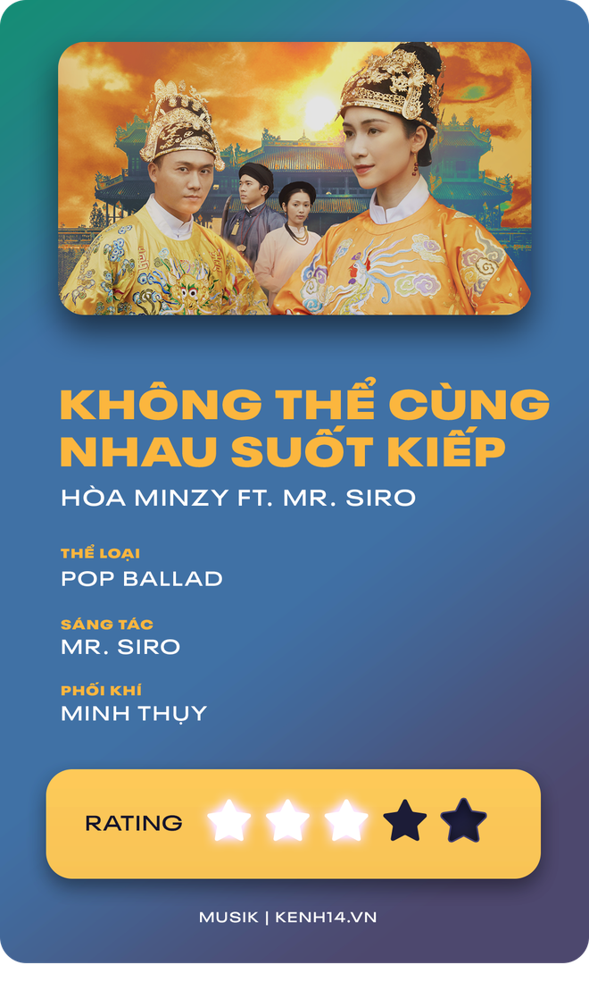 Không Thể Cùng Nhau Suốt Kiếp - Hòa Minzy ft. Mr. Siro: nội dung MV lấn át, có nhiều nỗ lực thay đổi nâng tầm cho thể loại ballad - Ảnh 10.