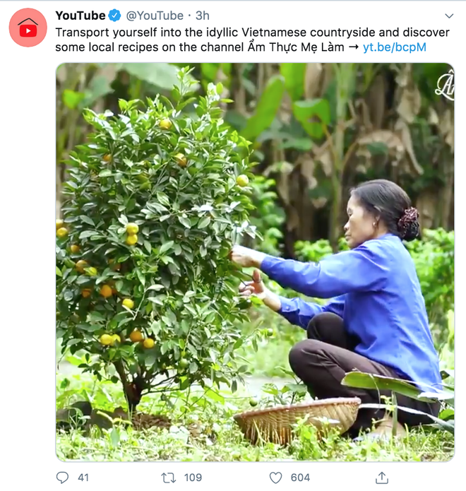 Một kênh ẩm thực của Việt Nam được trang twitter chính thức của Youtube giới thiệu, bạn bè quốc tế cũng nhiệt tình khen ngợi - Ảnh 1.