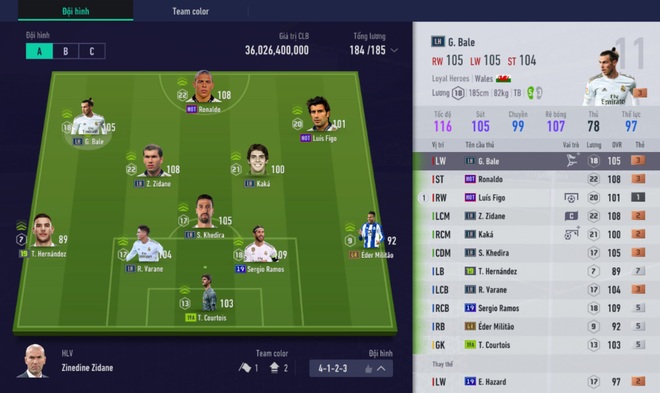 FIFA Online 4: Học Hiếu Hakumen dựng đội hình trong mơ - Team color Real Madrid - Ảnh 11.