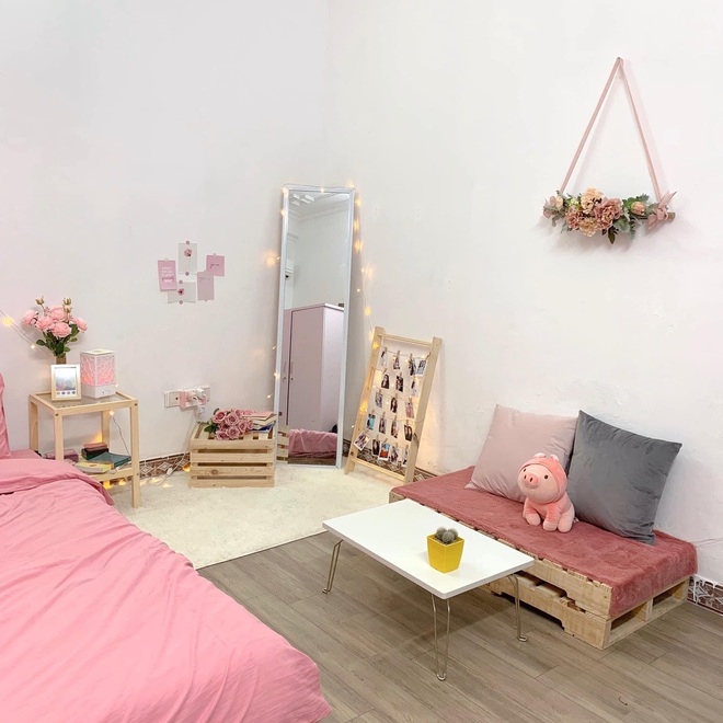 Thêm 1 căn phòng cho hội mê màu hồng note ngay vào sổ: Decor hết 6 triệu, làm cả tháng mới xong vì... lười  - Ảnh 2.