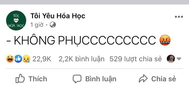 Trận thách đấu đình đám giữa fanpage “Tôi Yêu Hoá Học” và “Tôi Ghét Hoá Học”: Kết quả khiến hàng nghìn người ngỡ ngàng! - Ảnh 5.