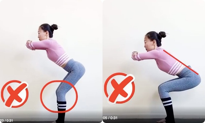 Nếu tập squat mà mông vẫn lép, đùi lại cứ to phạc thì chắc chắn chị em đã mắc phải lỗi sai cơ bản này - Ảnh 2.