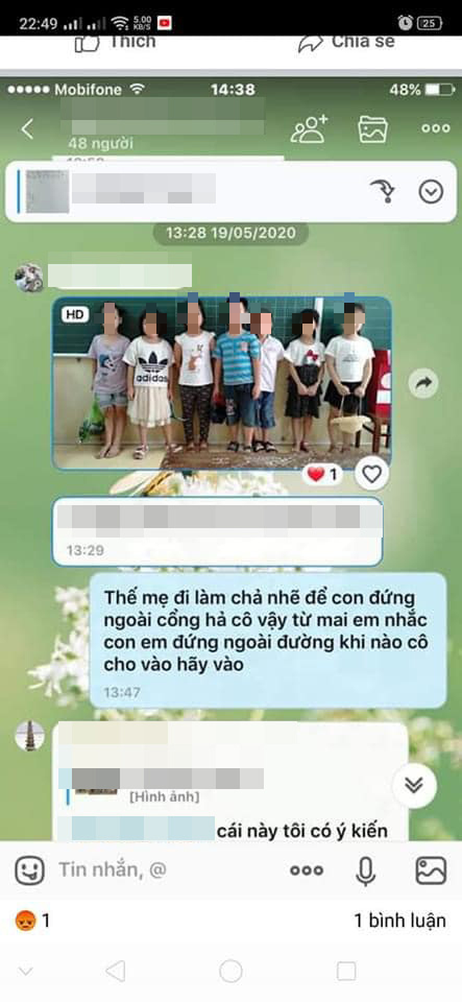 Vụ việc bé gái bị phê bình vì đi học sớm, phải đứng ngoài cổng trường giữa trưa nắng 40 độ, phụ huynh bức xúc: "Con hiện giờ rất sợ cô" - Ảnh 2. Vụ việc bé gái bị phê bình vì đi học sớm, phải đứng ngoài cổng trường giữa trưa nắng 40 độ, phụ huynh bức xúc: "Con hiện giờ rất sợ cô" - Ảnh 2.
