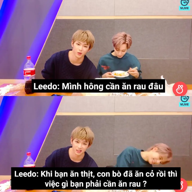 Nam idol Kpop với logic ghét ăn rau khiến dân tình cười mệt: “Khi bạn ăn thịt, con bò đã ăn cỏ rồi thì việc gì bạn phải ăn rau?” - Ảnh 1.