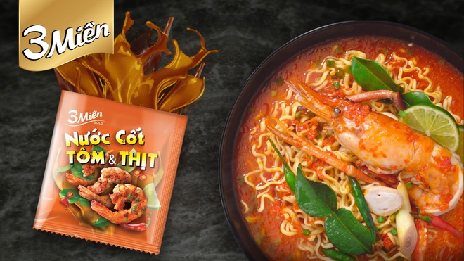 Mì 3 Miền Tôm chua cay ngon mê say với gói nước cốt tôm thịt hầm nhiều giờ - Ảnh 2.